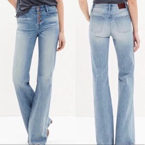 ✨Madewell Flea Market Flare Button Fly Raw Hem✨